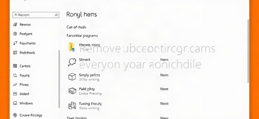 Как убрать лишние программы и не сломать Windows