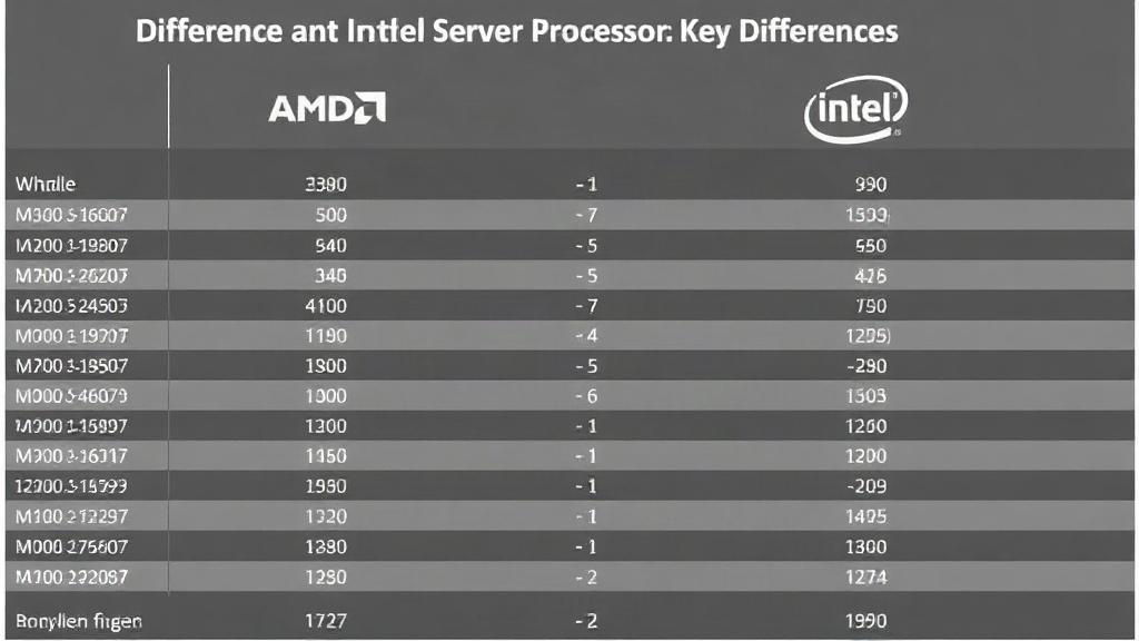 Серверные процессоры AMD и Intel: основные различия. Сравнение в удобной таблице